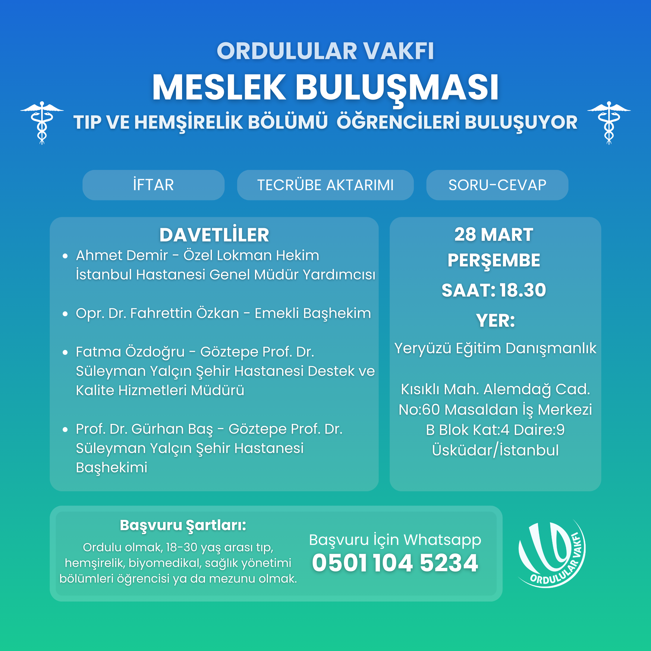 Sağlık Bölümleri Meslek Buluşmamızı Gerçekleştirdik!